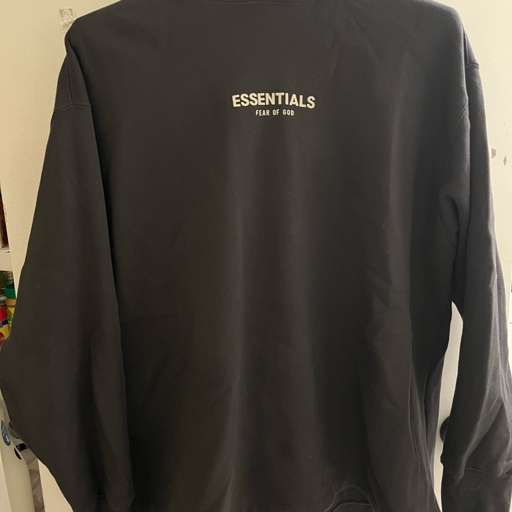 Fear of God Essentials Black Hoodie Sweater